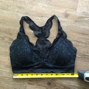Aeropostale Black Lace Bralette Size Medium  NWOT